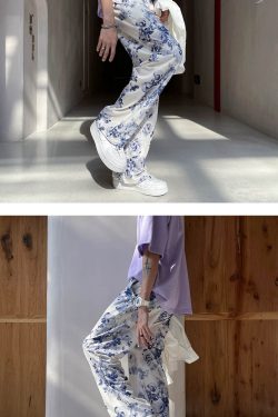 Style Core Aesthetics, New Style Trends - Flower Printed Casual Pants