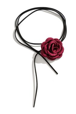 Style Core Aesthetics, New Style Trends - French Girl Rose Choker