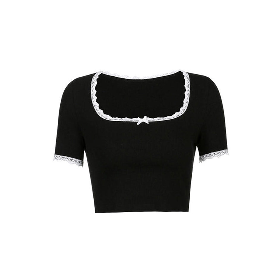 Style Core Aesthetics, New Style Trends - French Maid Crop Top Style Core Aesthetics, New Style Trends - French Maid Crop Top