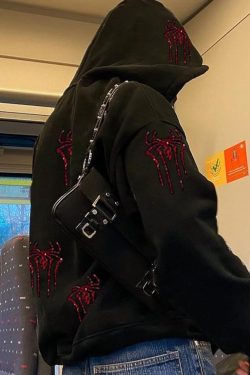 Style Core Aesthetics, New Style Trends - Full zip spiderman hoodie