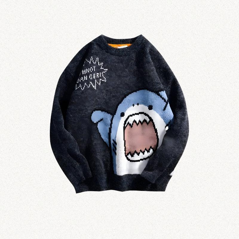 Style Core Aesthetics, New Style Trends - Funny Shark Knitted Sweater Style Core Aesthetics, New Style Trends - Funny Shark Knitted Sweater