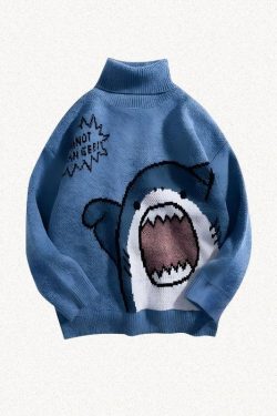 Style Core Aesthetics, New Style Trends - Funny Shark Knitted Sweater