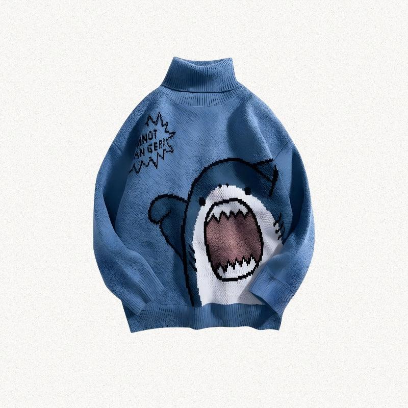 Style Core Aesthetics, New Style Trends - Funny Shark Knitted Sweater Style Core Aesthetics, New Style Trends - Funny Shark Knitted Sweater