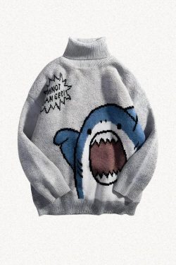 Style Core Aesthetics, New Style Trends - Funny Shark Knitted Sweater