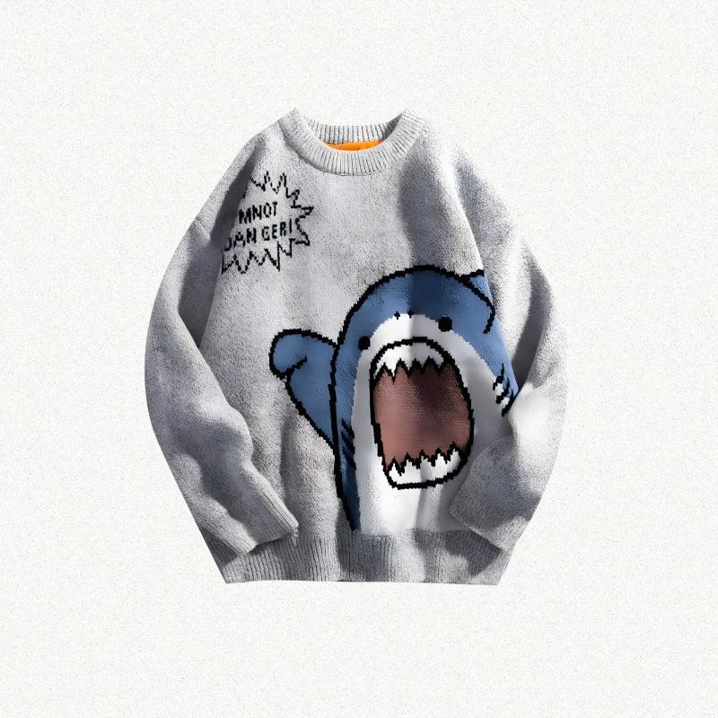 Style Core Aesthetics, New Style Trends - Funny Shark Knitted Sweater Style Core Aesthetics, New Style Trends - Funny Shark Knitted Sweater