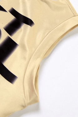 Style Core Aesthetics, New Style Trends - Girl Club Printed Cropped Tank Top