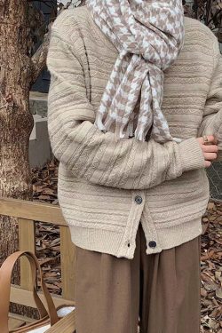 Style Core Aesthetics, New Style Trends - Good Manners Houndstooth Scarf