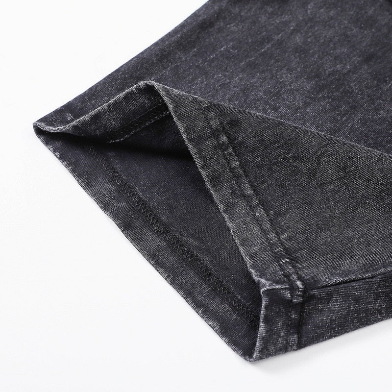 Style Core Aesthetics, New Style Trends - 'Gorgon' Acid Washed Graphic Print Cotton T-Shirt Style Core Aesthetics, New Style Trends - 'Gorgon' Acid Washed Graphic Print Cotton T-Shirt