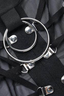 Style Core Aesthetics, New Style Trends - Goth Backless Halter Top