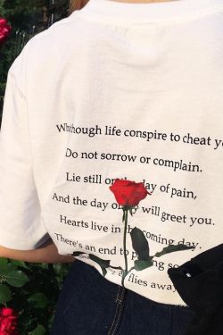 Style Core Aesthetics, New Style Trends - Goth Rose T-Shirt