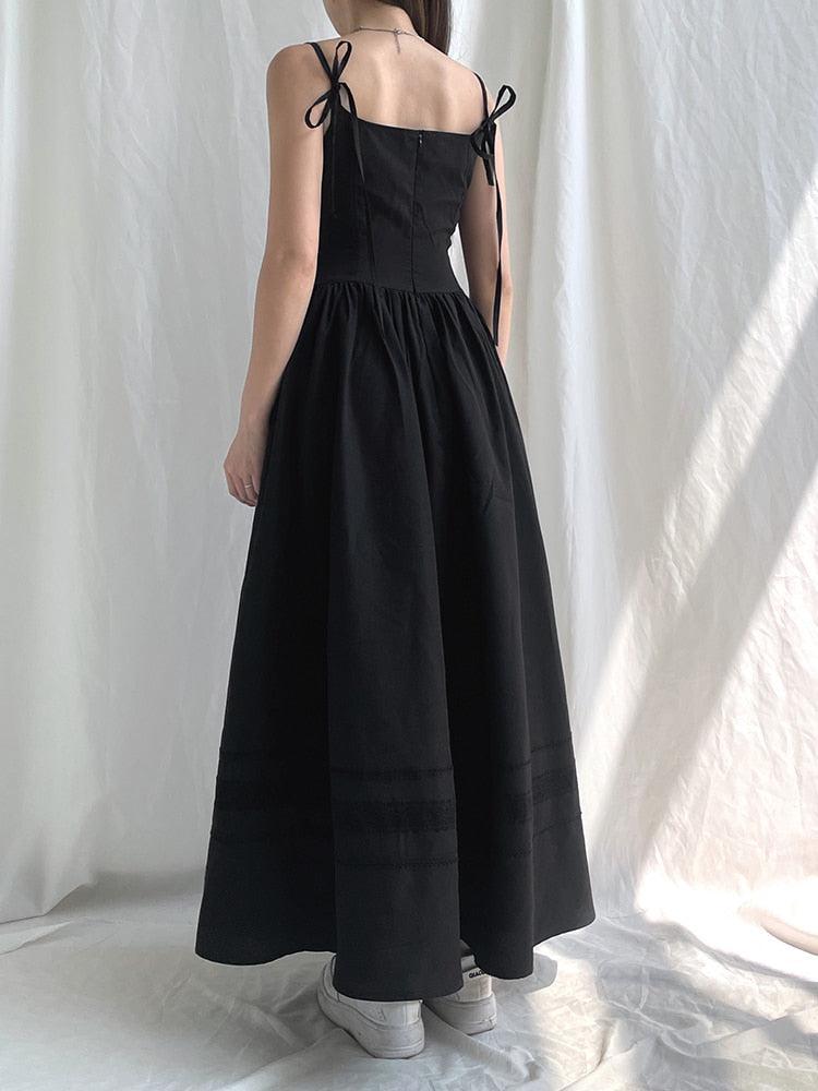 Style Core Aesthetics, New Style Trends - Goth Strap Maxi Dress Style Core Aesthetics, New Style Trends - Goth Strap Maxi Dress