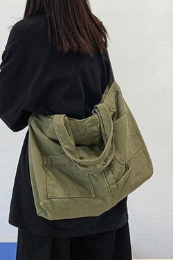Style Core Aesthetics, New Style Trends - Grand sac à bandoulière Vintage Wash