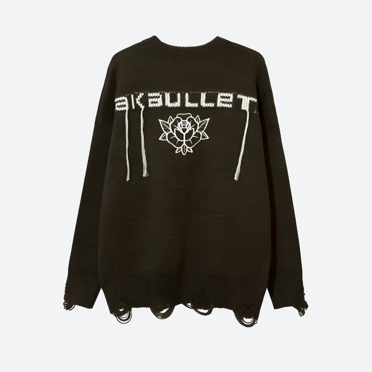 Style Core Aesthetics, New Style Trends - Grunge AK-Bullet Tasseled Sweater Style Core Aesthetics, New Style Trends - Grunge AK-Bullet Tasseled Sweater