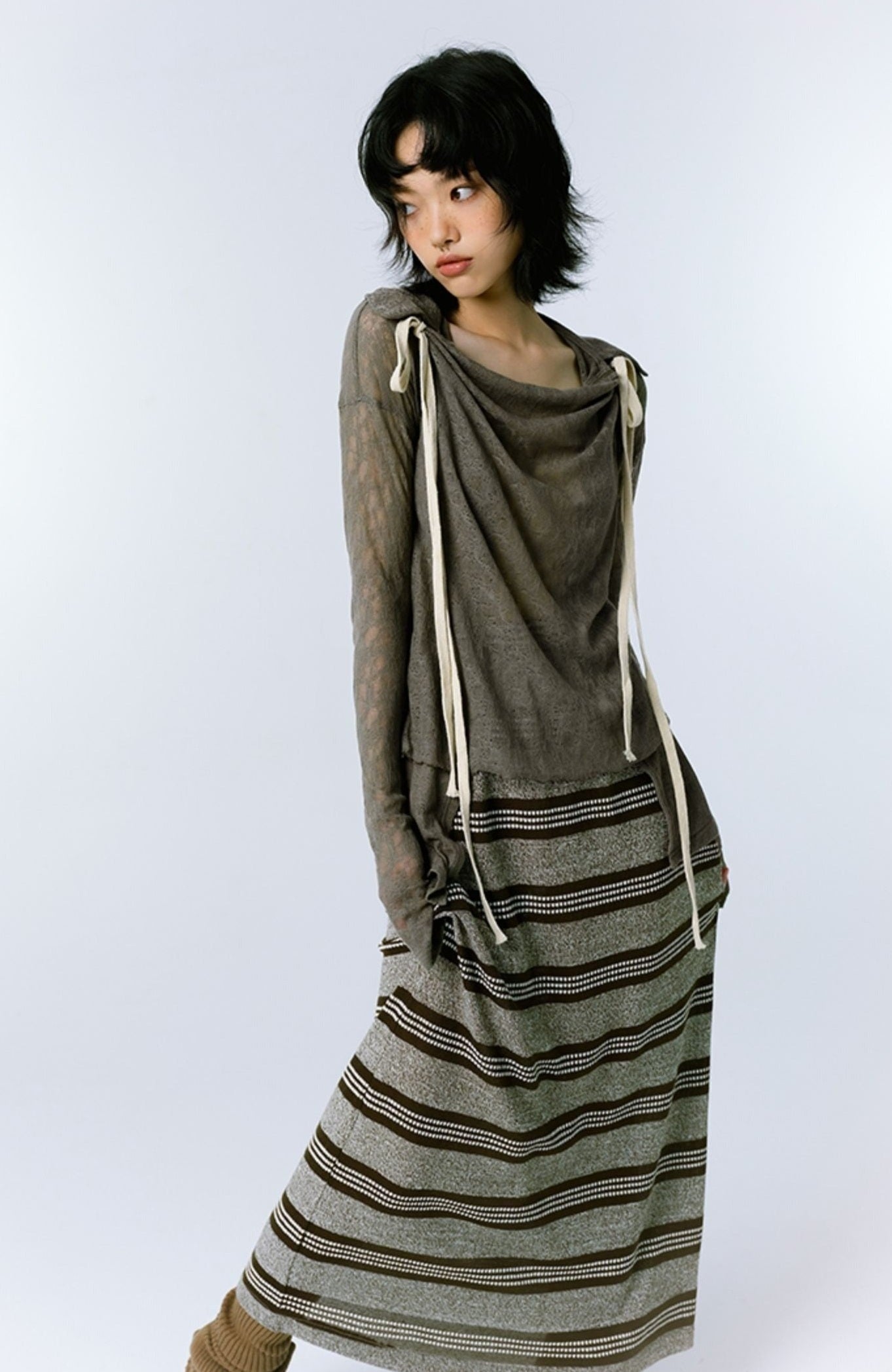 Style Core Aesthetics, New Style Trends - Grunge Asymmetric Long Sleeve Lace Top Style Core Aesthetics, New Style Trends - Grunge Asymmetric Long Sleeve Lace Top