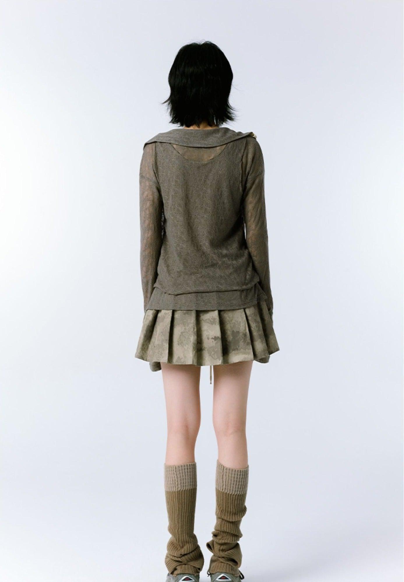 Style Core Aesthetics, New Style Trends - Grunge Asymmetric Long Sleeve Lace Top Style Core Aesthetics, New Style Trends - Grunge Asymmetric Long Sleeve Lace Top