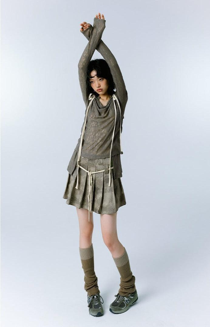 Style Core Aesthetics, New Style Trends - Grunge Asymmetric Long Sleeve Lace Top Style Core Aesthetics, New Style Trends - Grunge Asymmetric Long Sleeve Lace Top