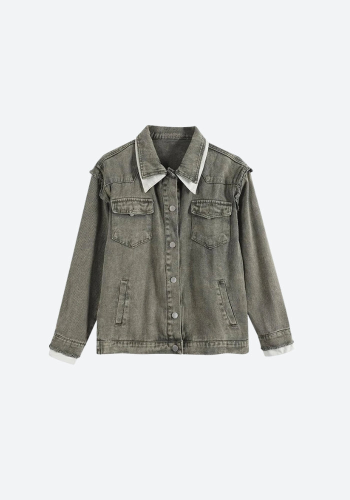 Style Core Aesthetics, New Style Trends - Grunge Button Up Oversized Denim Jacket Style Core Aesthetics, New Style Trends - Grunge Button Up Oversized Denim Jacket
