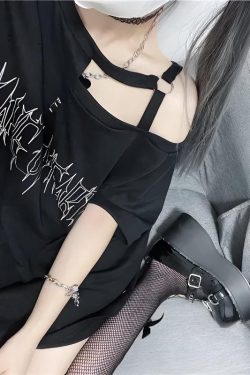 Style Core Aesthetics, New Style Trends - Grunge Make Up Heart Long Tee