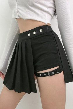 Style Core Aesthetics, New Style Trends - Grunge Pleated Mini Skort