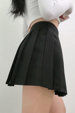 Style Core Aesthetics, New Style Trends - Grunge Pleated Mini Skort