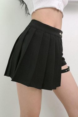 Style Core Aesthetics, New Style Trends - Grunge Pleated Mini Skort