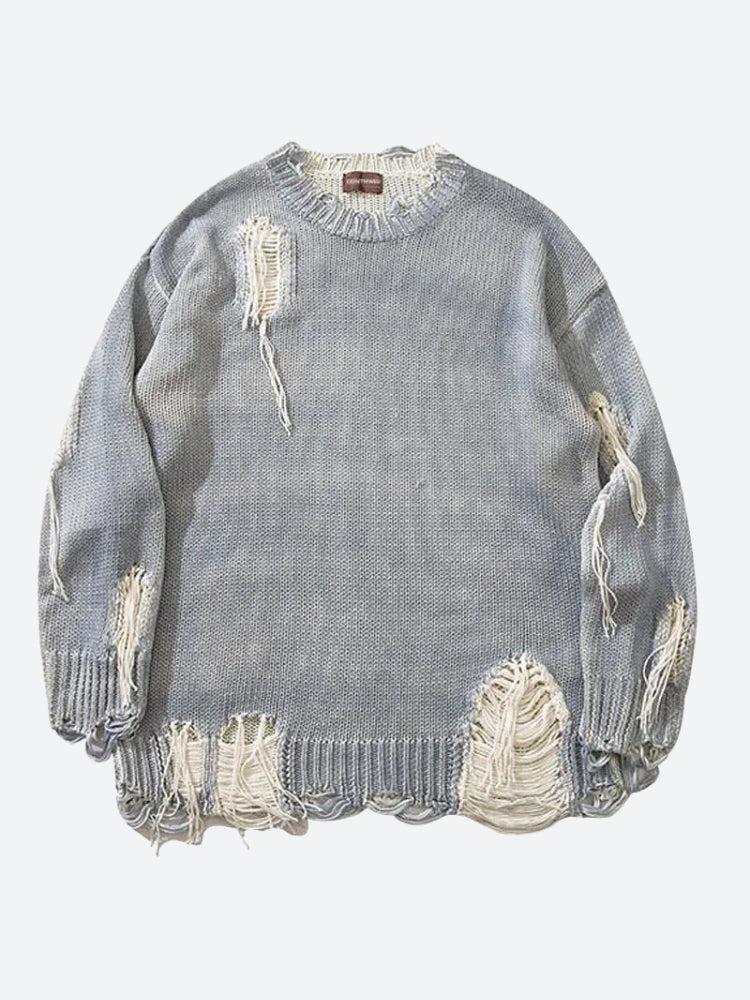 Style Core Aesthetics, New Style Trends - Grunge Tasseled Distressed Sweater Style Core Aesthetics, New Style Trends - Grunge Tasseled Distressed Sweater