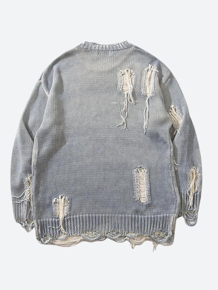Style Core Aesthetics, New Style Trends - Grunge Tasseled Distressed Sweater Style Core Aesthetics, New Style Trends - Grunge Tasseled Distressed Sweater