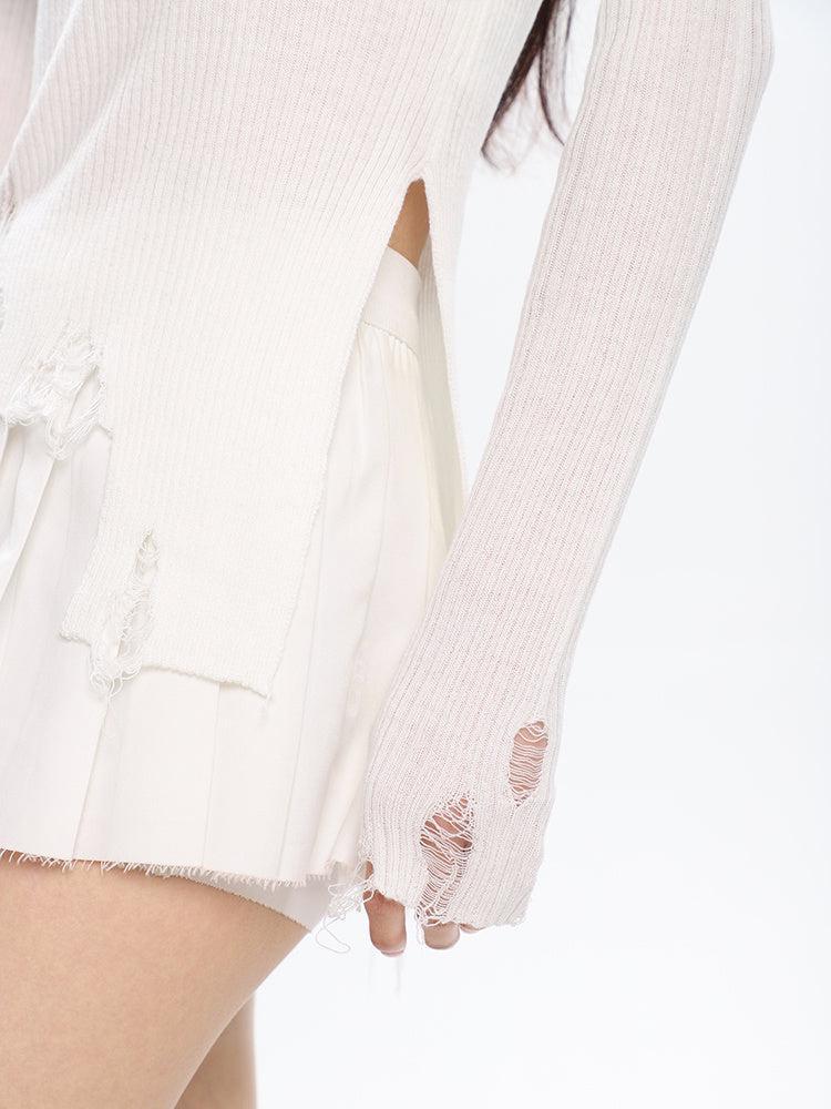 Style Core Aesthetics, New Style Trends - Grunge Turtleneck Distressed Sweater Style Core Aesthetics, New Style Trends - Grunge Turtleneck Distressed Sweater