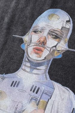 Style Core Aesthetics, New Style Trends - Hajime Sorayama Oversize Cotton T-Shirt