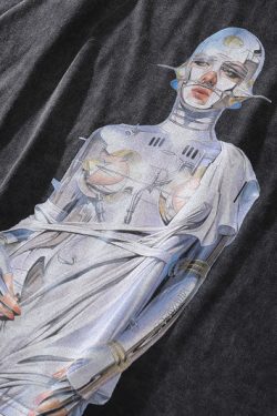 Style Core Aesthetics, New Style Trends - Hajime Sorayama Oversize Cotton T-Shirt