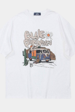Style Core Aesthetics, New Style Trends - 'Happy camper' T shirt