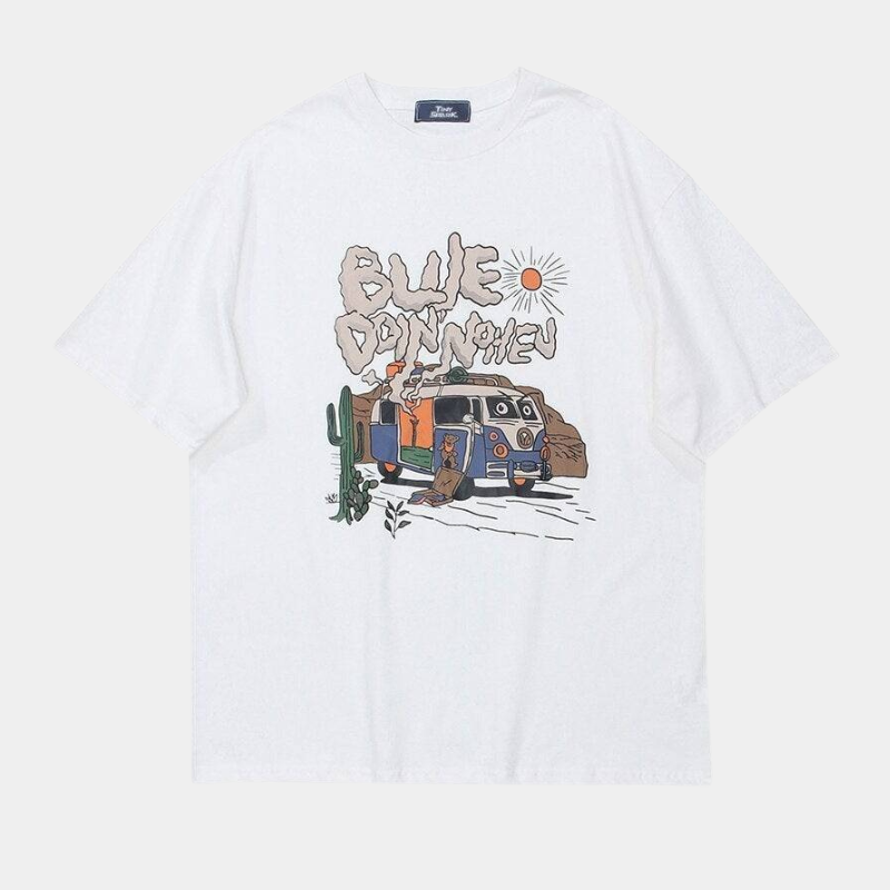 Style Core Aesthetics, New Style Trends - 'Happy camper' T shirt Style Core Aesthetics, New Style Trends - 'Happy camper' T shirt