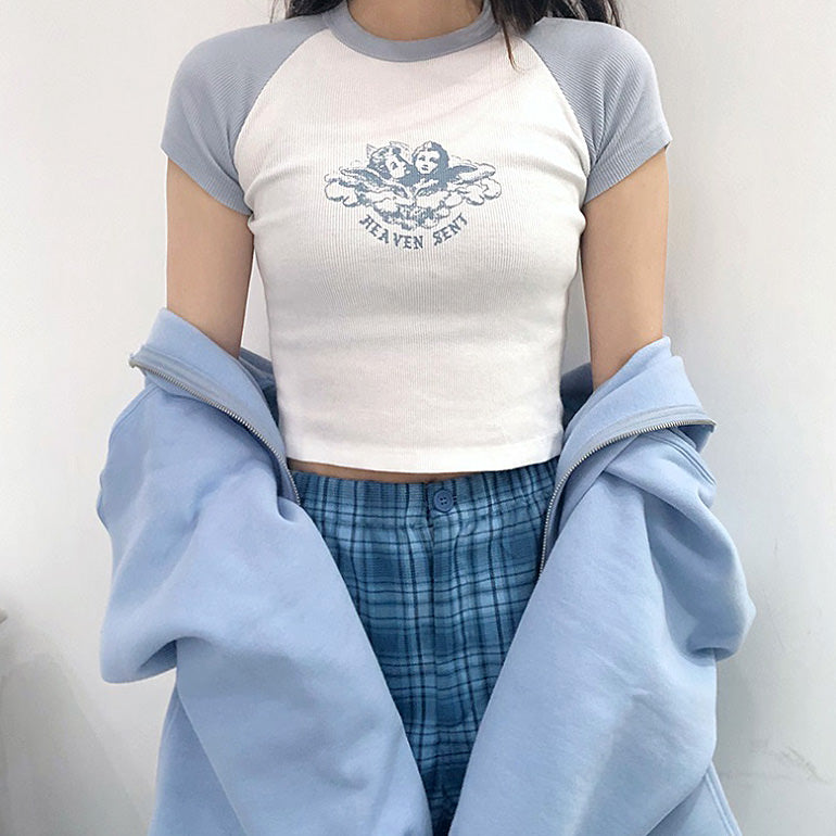 Style Core Aesthetics, New Style Trends - Heaven Sent Crop Top Style Core Aesthetics, New Style Trends - Heaven Sent Crop Top