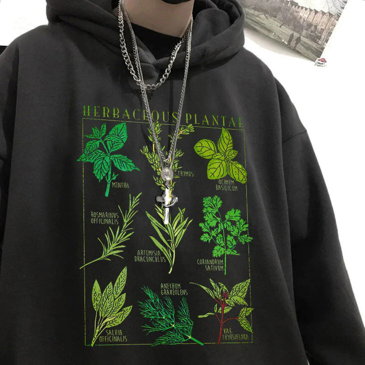 Style Core Aesthetics, New Style Trends - Herbaceous Plantae Hoodie Style Core Aesthetics, New Style Trends - Herbaceous Plantae Hoodie