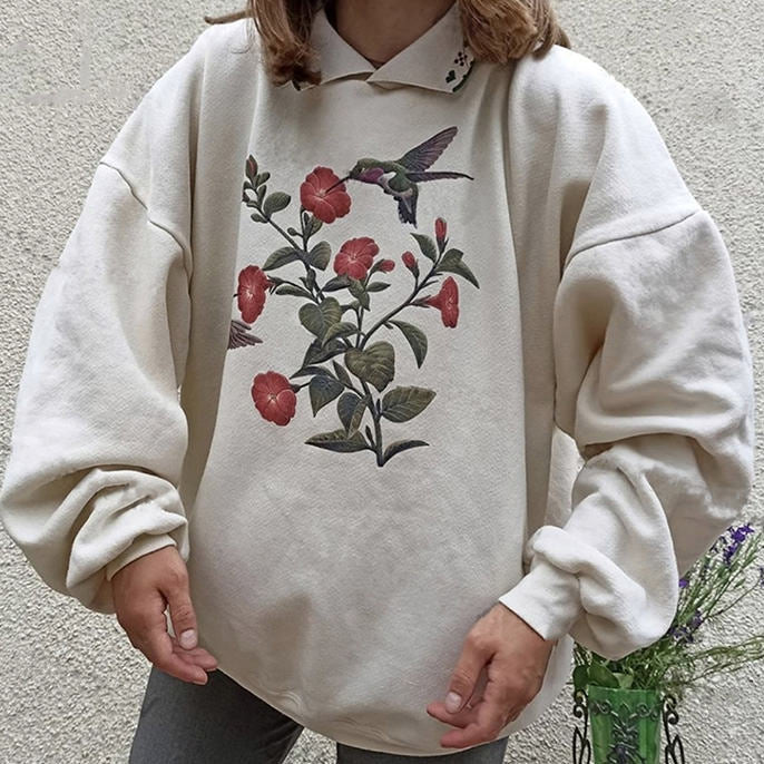 Style Core Aesthetics, New Style Trends - Hummingbird Vintage Sweatshirt Style Core Aesthetics, New Style Trends - Hummingbird Vintage Sweatshirt