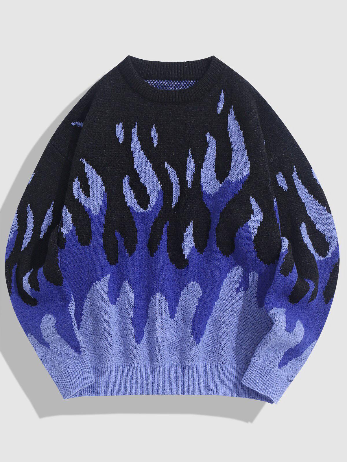 Style Core Aesthetics, New Style Trends - Indie Flame Knitted Sweater Style Core Aesthetics, New Style Trends - Indie Flame Knitted Sweater