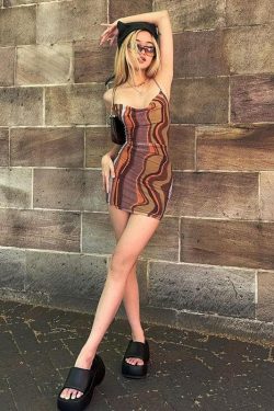 Style Core Aesthetics, New Style Trends - Indie Mesh Bodycon Mini Dress