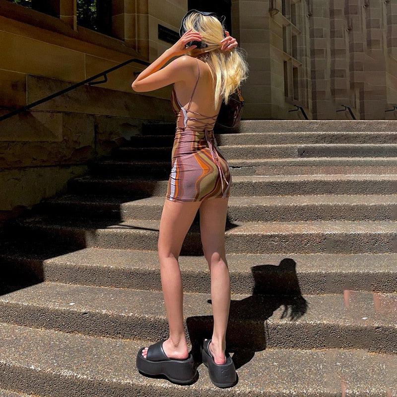 Style Core Aesthetics, New Style Trends - Indie Mesh Bodycon Mini Dress Style Core Aesthetics, New Style Trends - Indie Mesh Bodycon Mini Dress