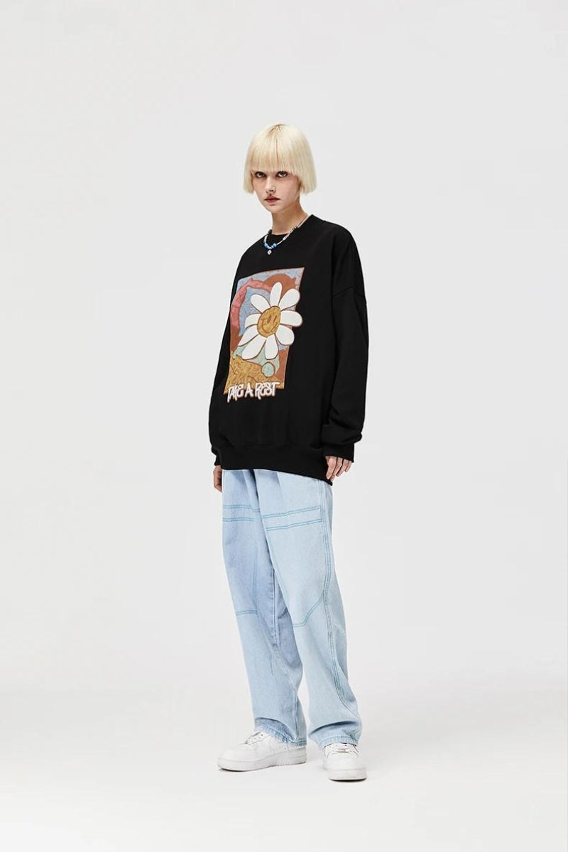 Style Core Aesthetics, New Style Trends - Indie Take a Rest Sweatshirt