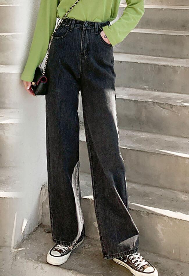 Style Core Aesthetics, New Style Trends - Jean boyfriend ample taille haute Style Core Aesthetics, New Style Trends - Jean boyfriend ample taille haute