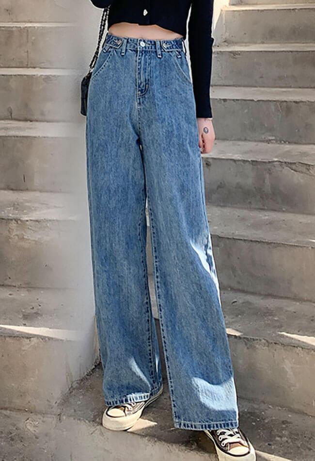 Style Core Aesthetics, New Style Trends - Jean boyfriend ample taille haute Style Core Aesthetics, New Style Trends - Jean boyfriend ample taille haute