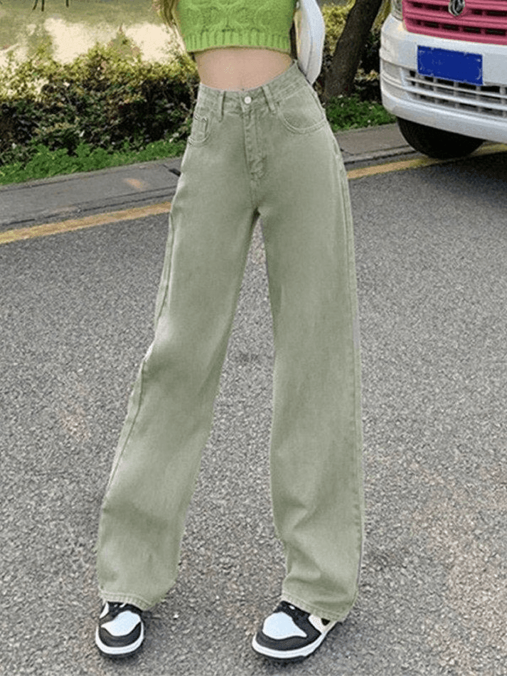 Style Core Aesthetics, New Style Trends - Jean boyfriend baggy légèrement délavé Style Core Aesthetics, New Style Trends - Jean boyfriend baggy légèrement délavé