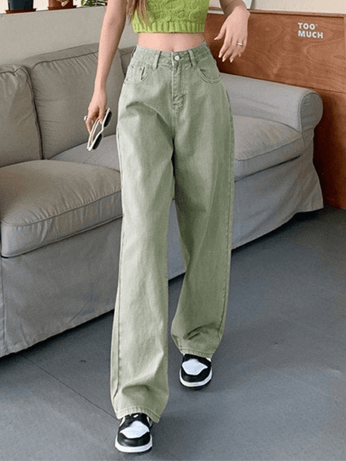Style Core Aesthetics, New Style Trends - Jean boyfriend baggy légèrement délavé Style Core Aesthetics, New Style Trends - Jean boyfriend baggy légèrement délavé
