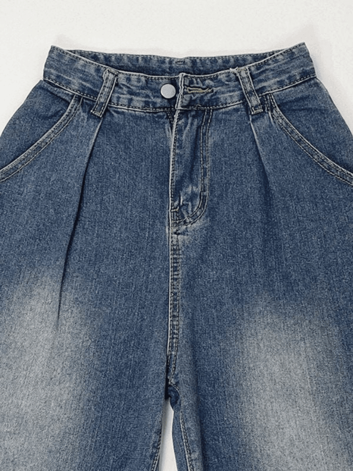 Style Core Aesthetics, New Style Trends - Jean boyfriend délavé Y2K Style Core Aesthetics, New Style Trends - Jean boyfriend délavé Y2K