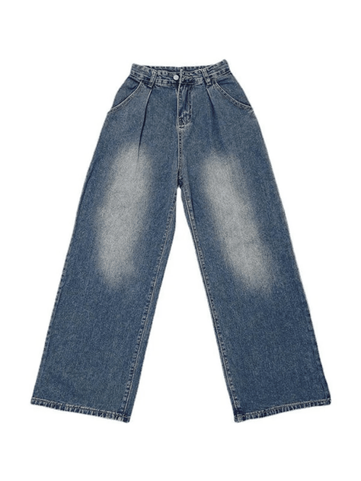 Style Core Aesthetics, New Style Trends - Jean boyfriend délavé Y2K Style Core Aesthetics, New Style Trends - Jean boyfriend délavé Y2K