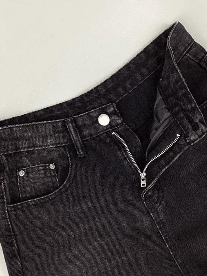 Style Core Aesthetics, New Style Trends - Jean boyfriend noir vintage délavé Style Core Aesthetics, New Style Trends - Jean boyfriend noir vintage délavé