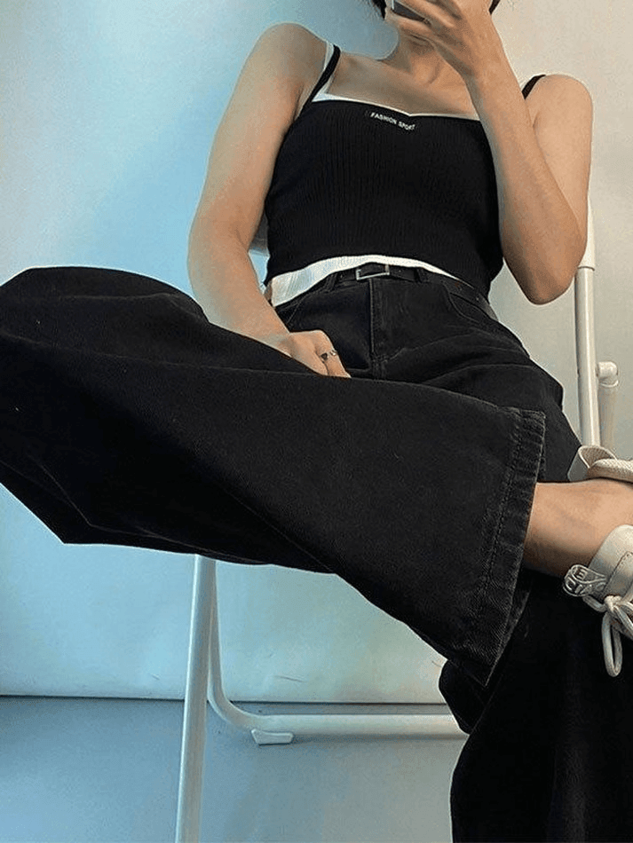 Style Core Aesthetics, New Style Trends - Jean boyfriend à taille haute Style Core Aesthetics, New Style Trends - Jean boyfriend à taille haute