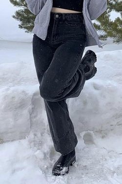 Style Core Aesthetics, New Style Trends - Jean boyfriend à taille haute