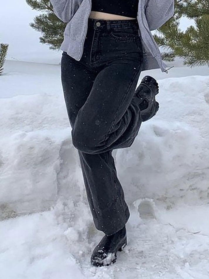 Style Core Aesthetics, New Style Trends - Jean boyfriend à taille haute Style Core Aesthetics, New Style Trends - Jean boyfriend à taille haute