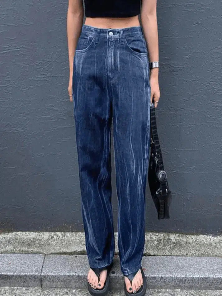 Style Core Aesthetics, New Style Trends - Jean boyfriend vintage tie-dye Style Core Aesthetics, New Style Trends - Jean boyfriend vintage tie-dye